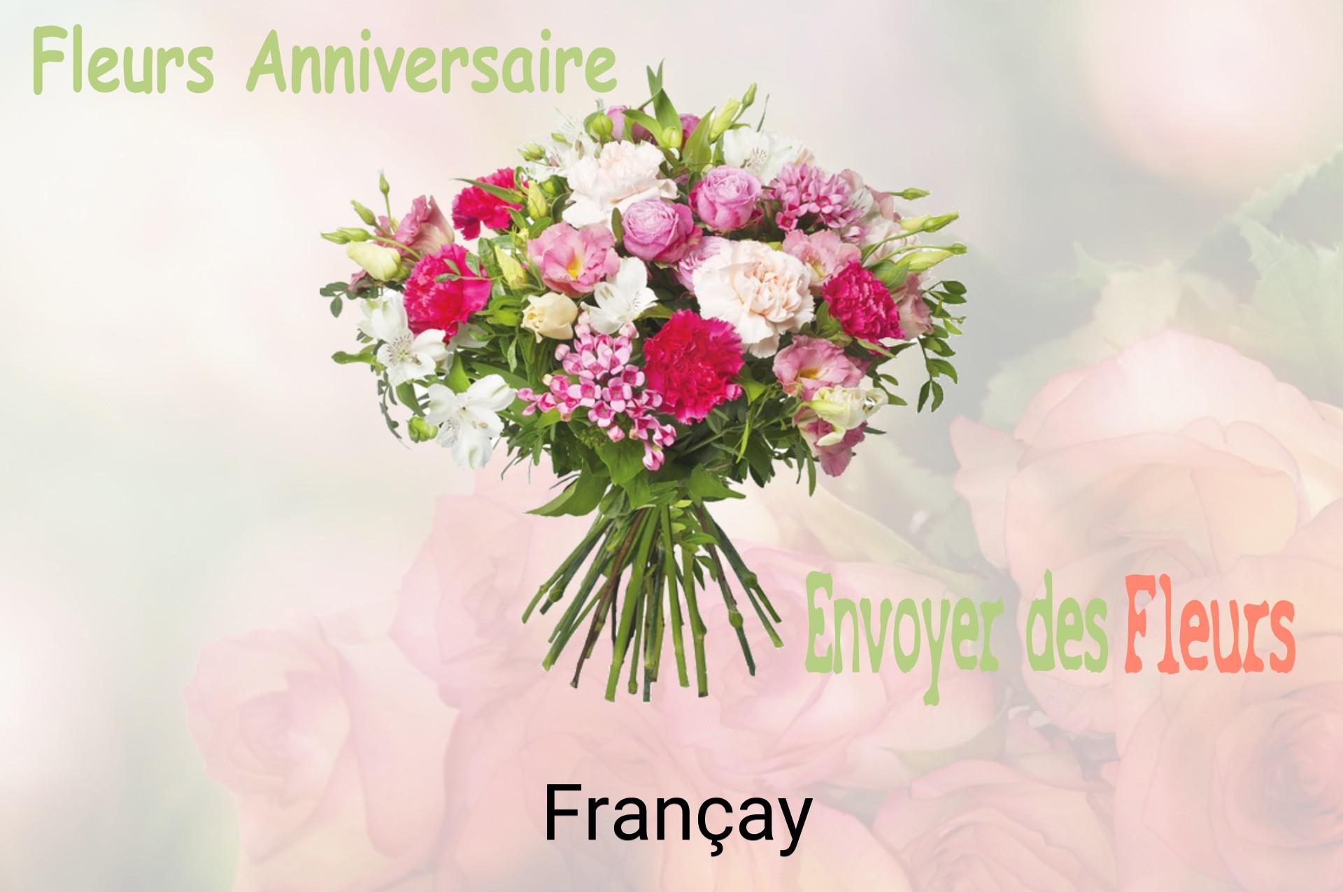 Bouquet de fleurs d’anniversaire livré à Françay
